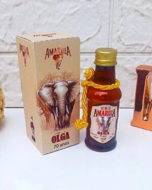 Miniatura Amarula Personalizada com caixinha