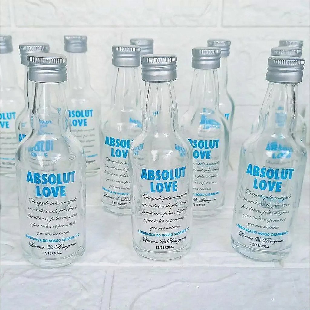 Miniatura Vodka Absolut Personalizada