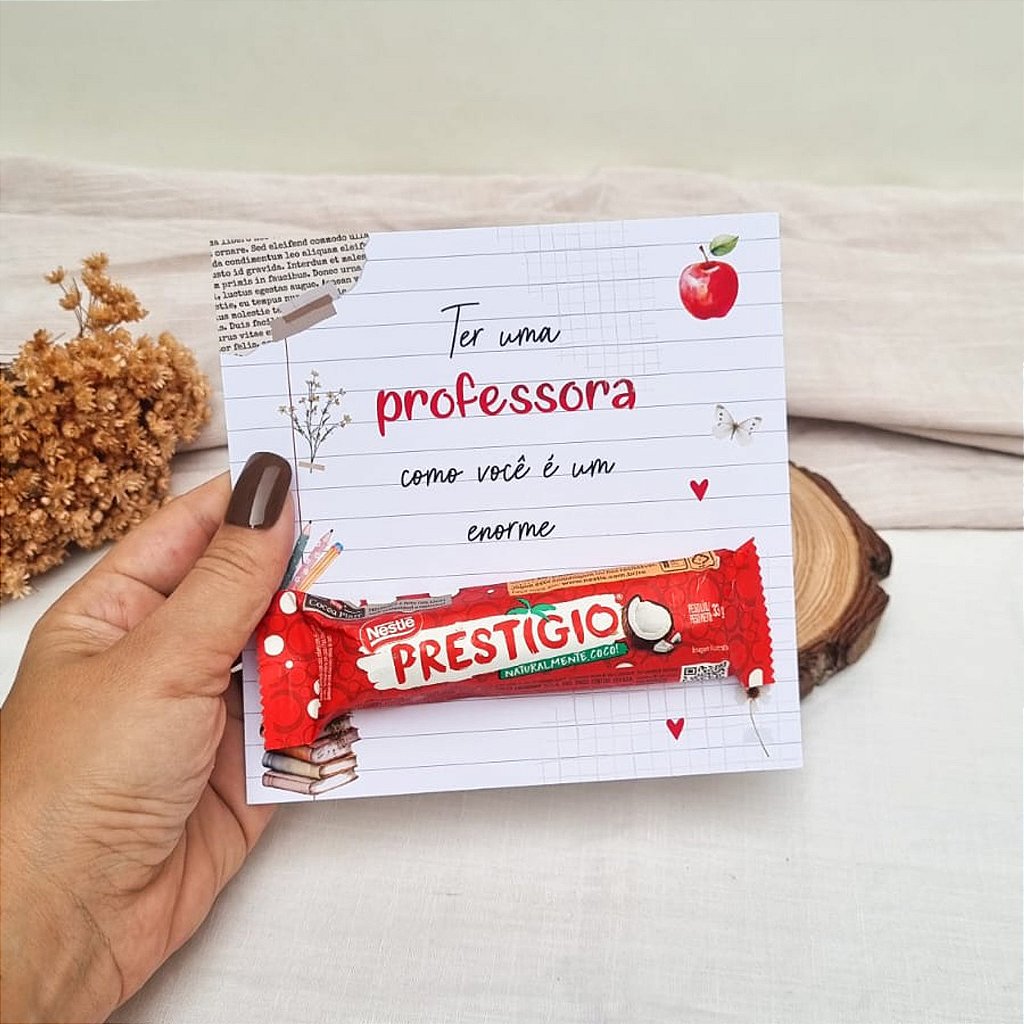 Card chocolate prestígio