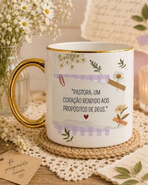 Caneca Pastora Coração Rendido
