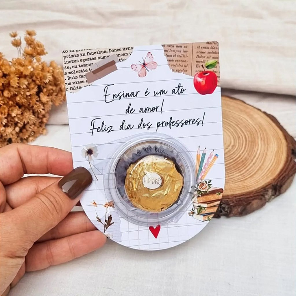 Card Ferrero Rocher Dia dos Professores