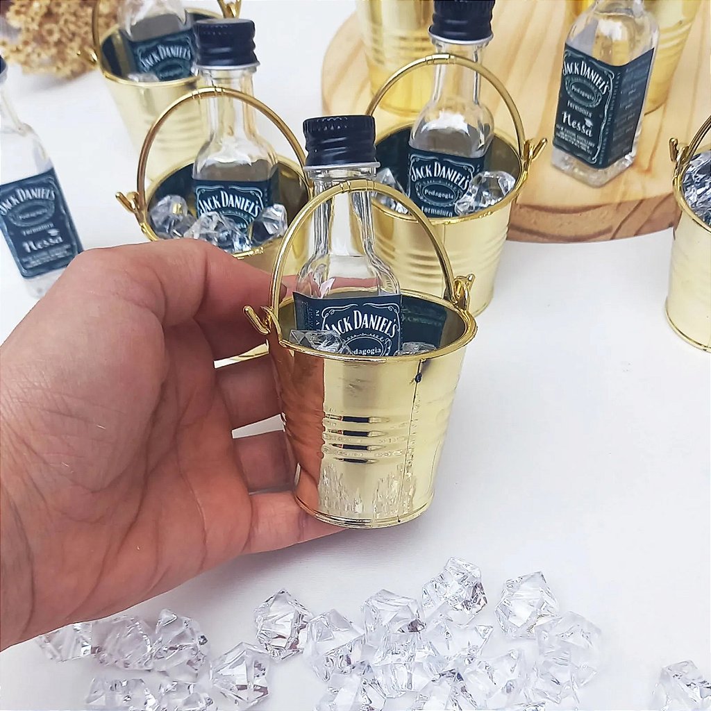 Miniatura Whisky Jack Personalizado com baldinho