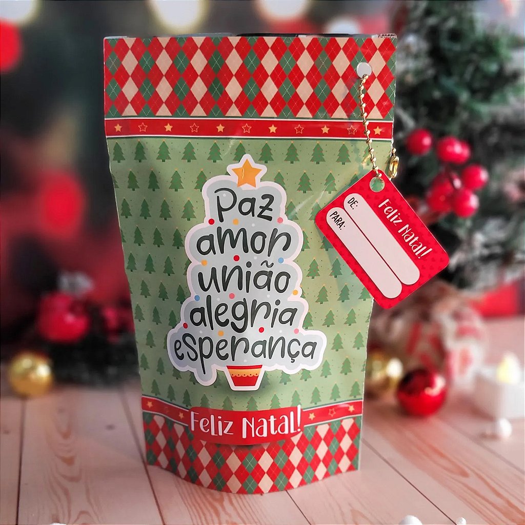 Saquinho Zip Lock Personalizado Natal