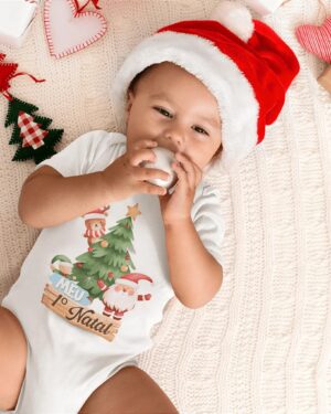 Body Meu Primeiro Natal personalizado