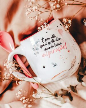 Caneca com colher Personalizada