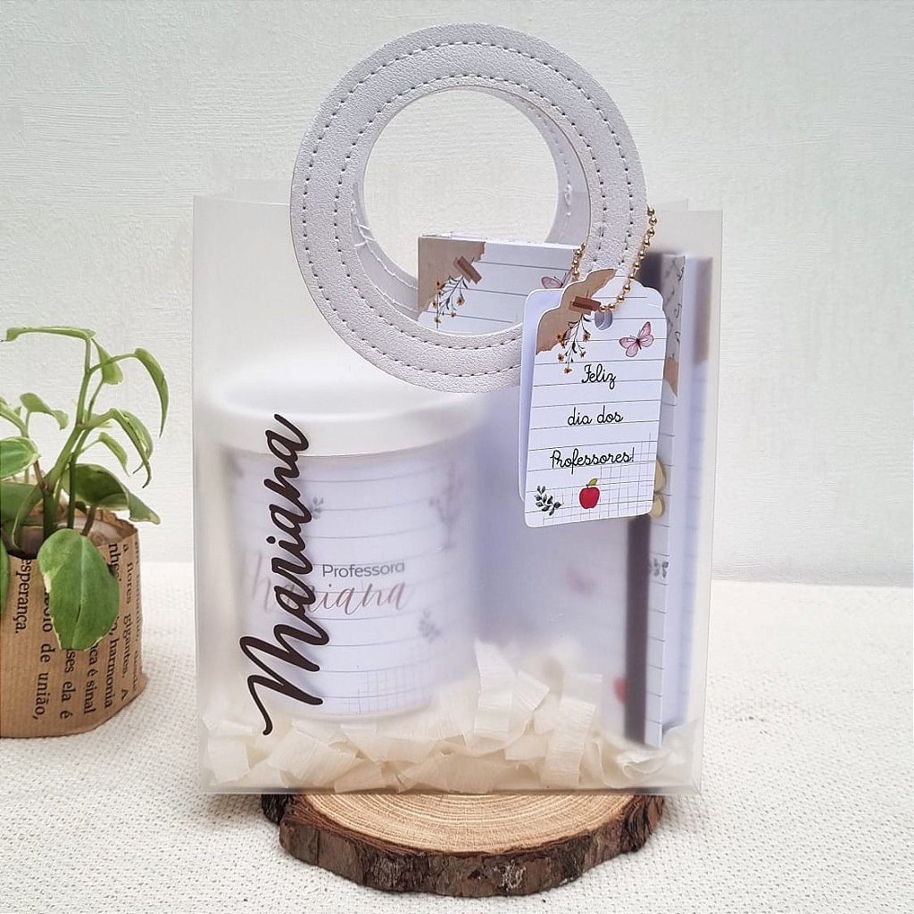 Kit Bloquinho e Porta Canetas Personalizados Professores